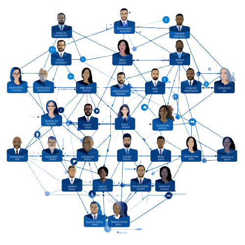 image of connected people